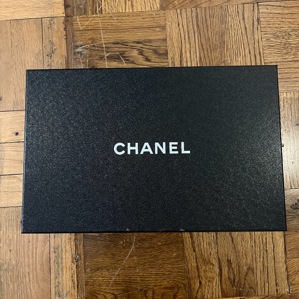 CHANEL Black Logo Box13" x 8.5" x 5"